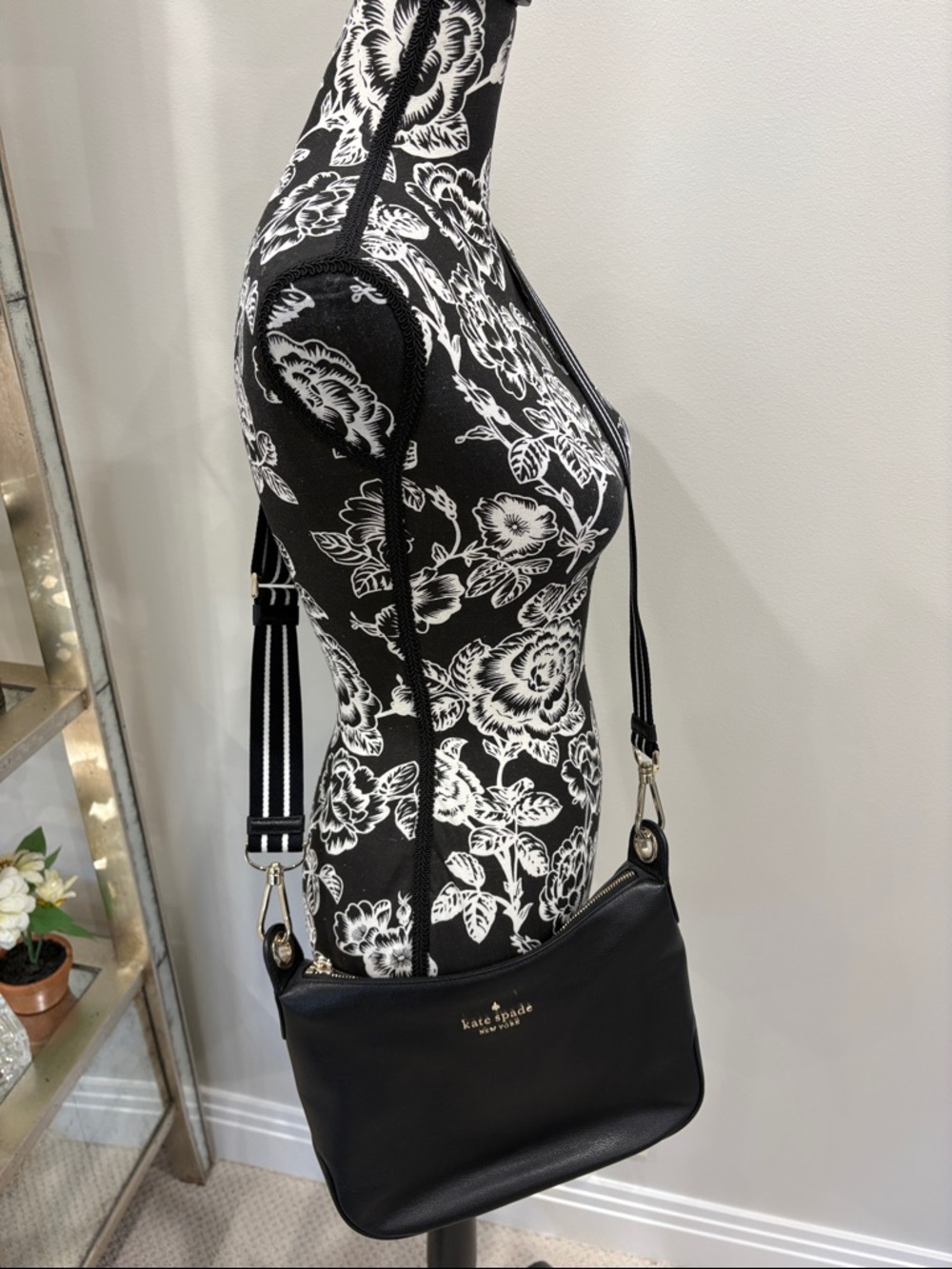 kate spade Black Leather Crossbody